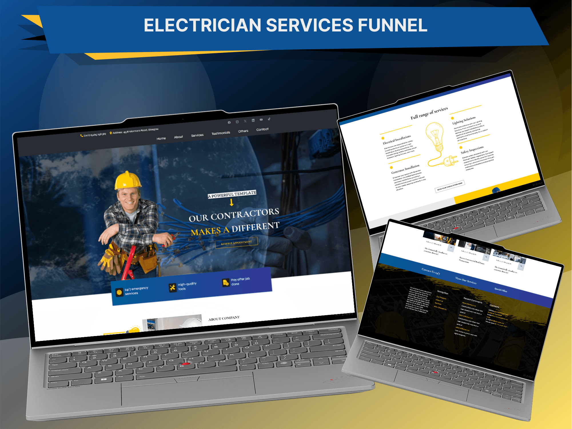 Electrician Services Funnel — additional screen 5