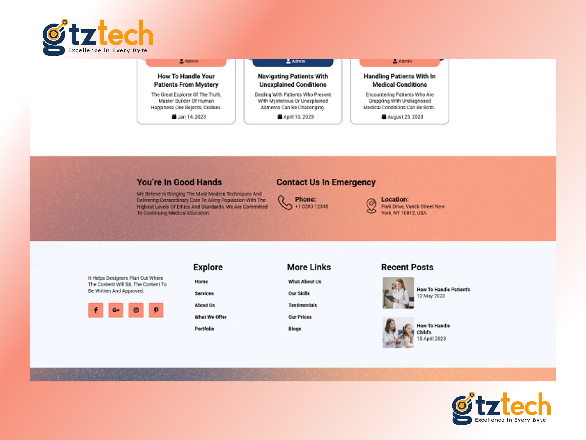 Medical / Healthcare Funnel — additional screen 3