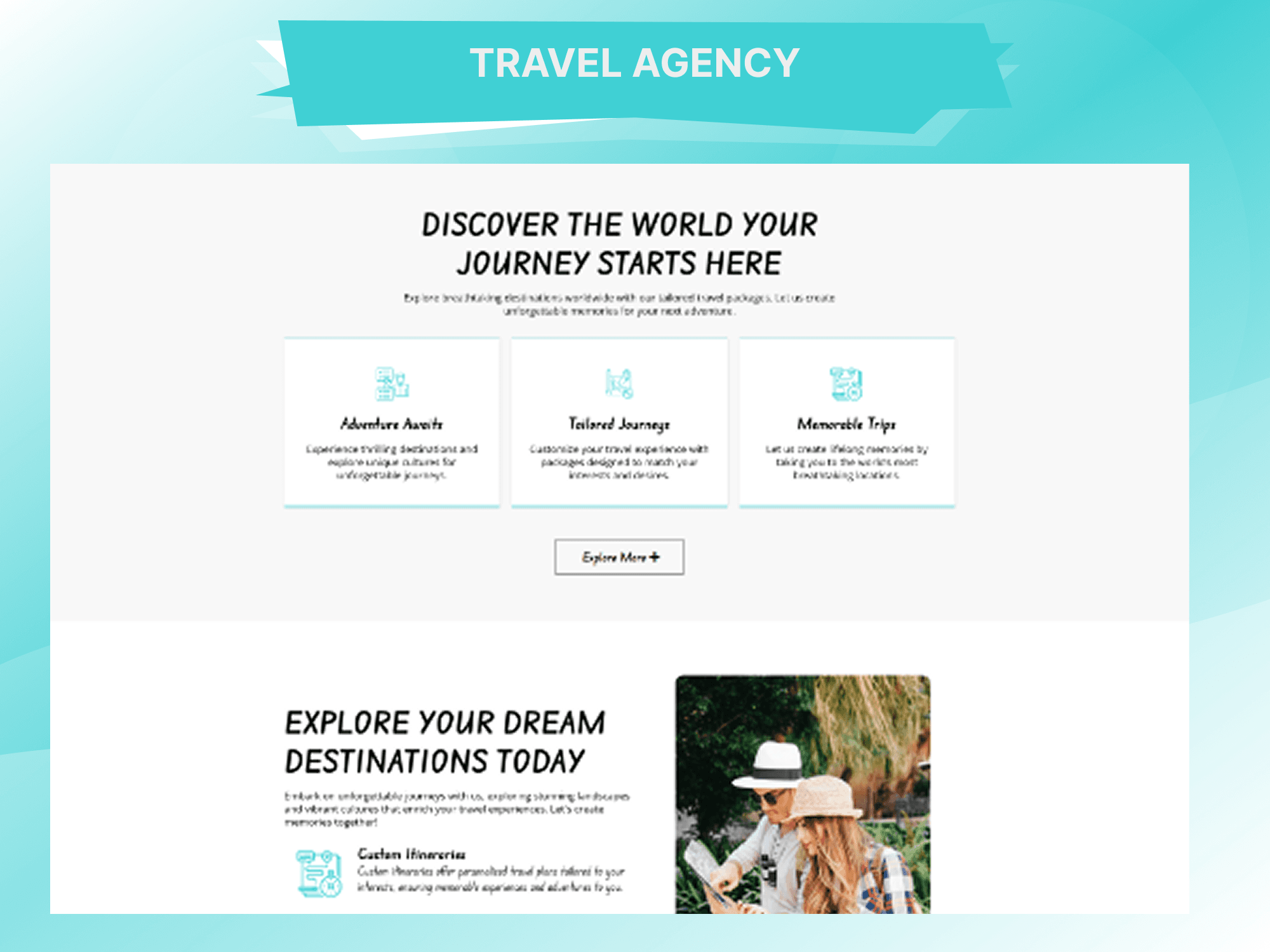Travel Agency Funnel — additional screen 1