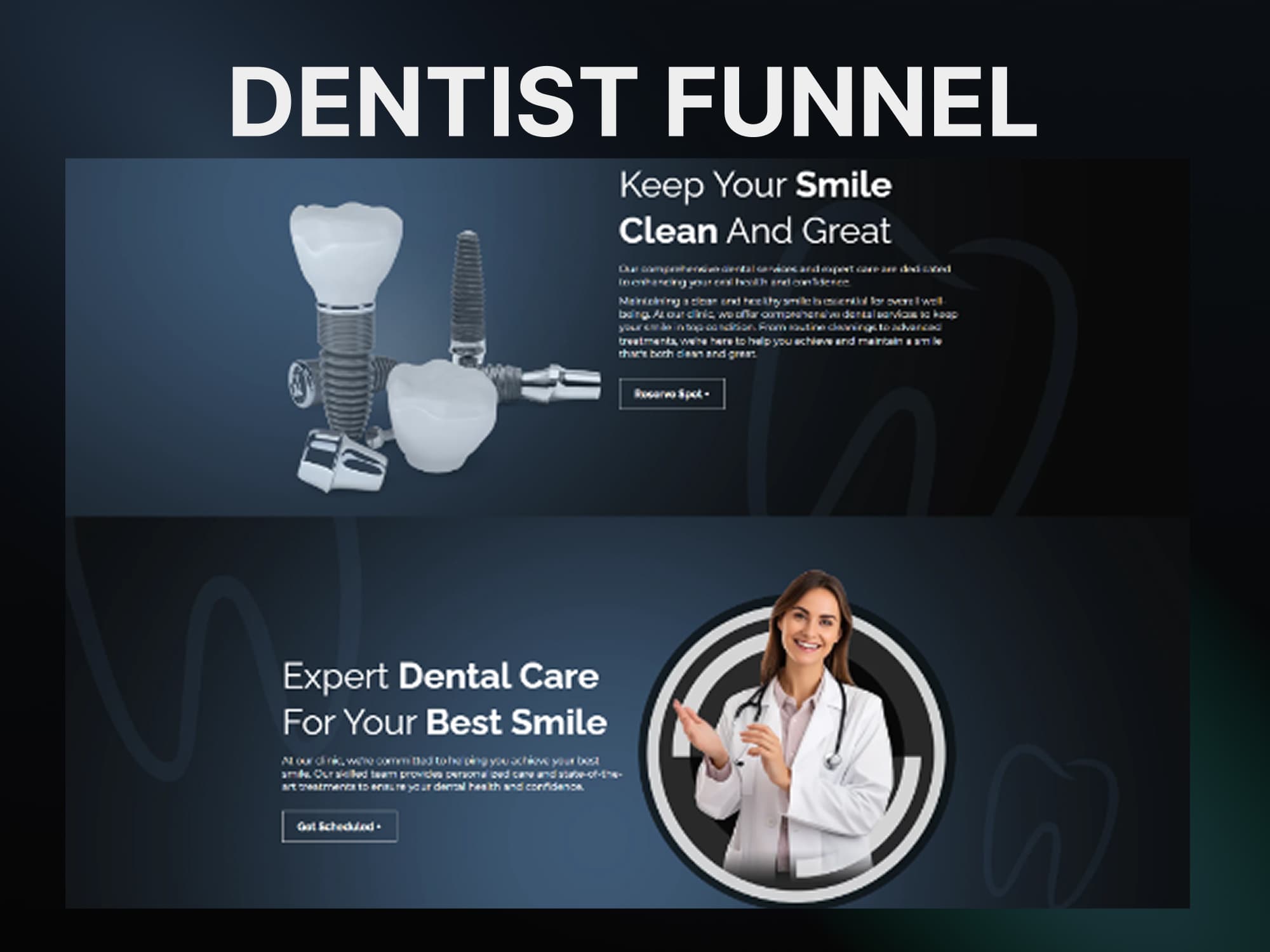 Dentist Funnel — additional screen 2