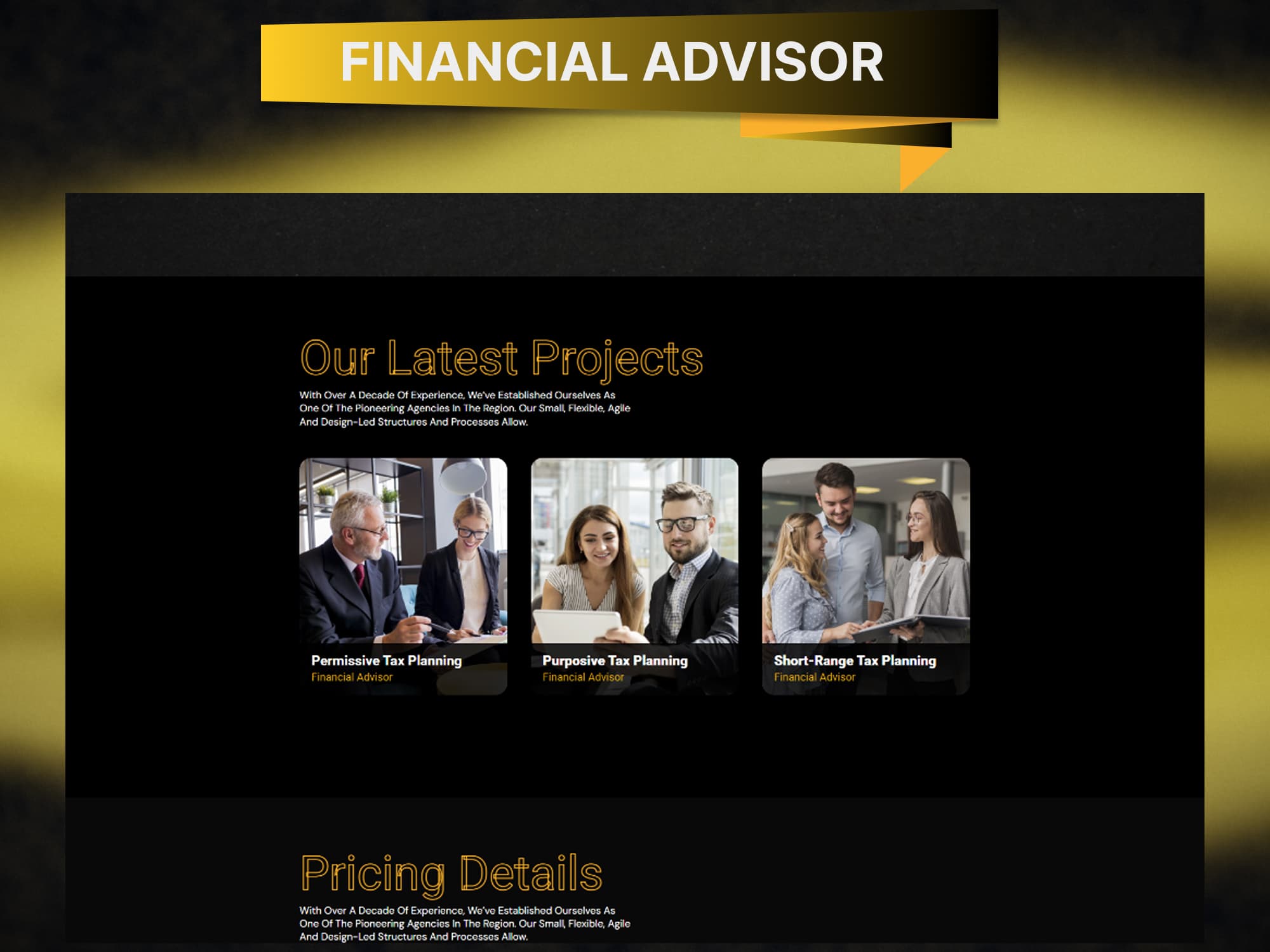 Financial Advisor Funnel — additional screen 1