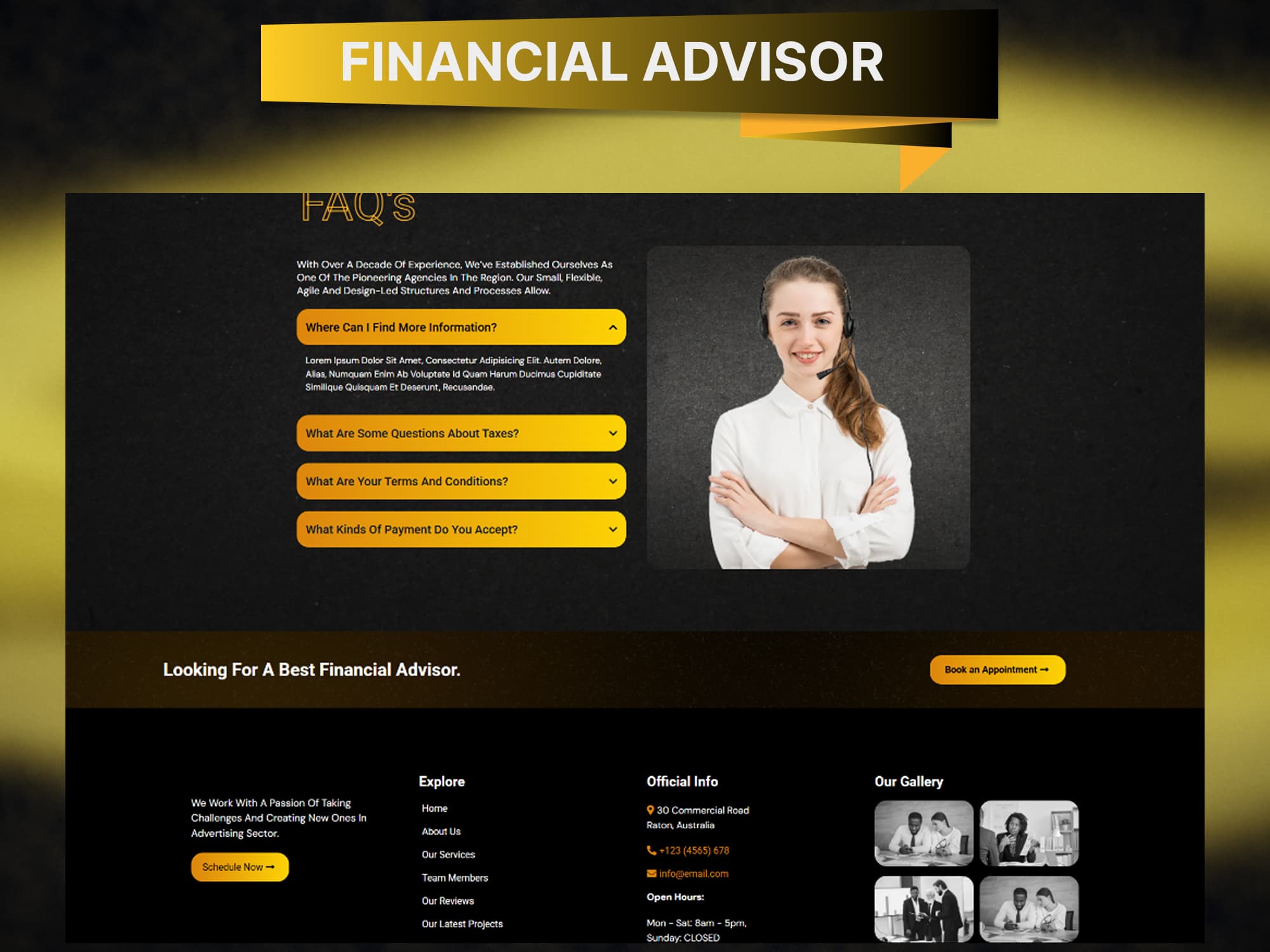 Financial Advisor Funnel — additional screen 2