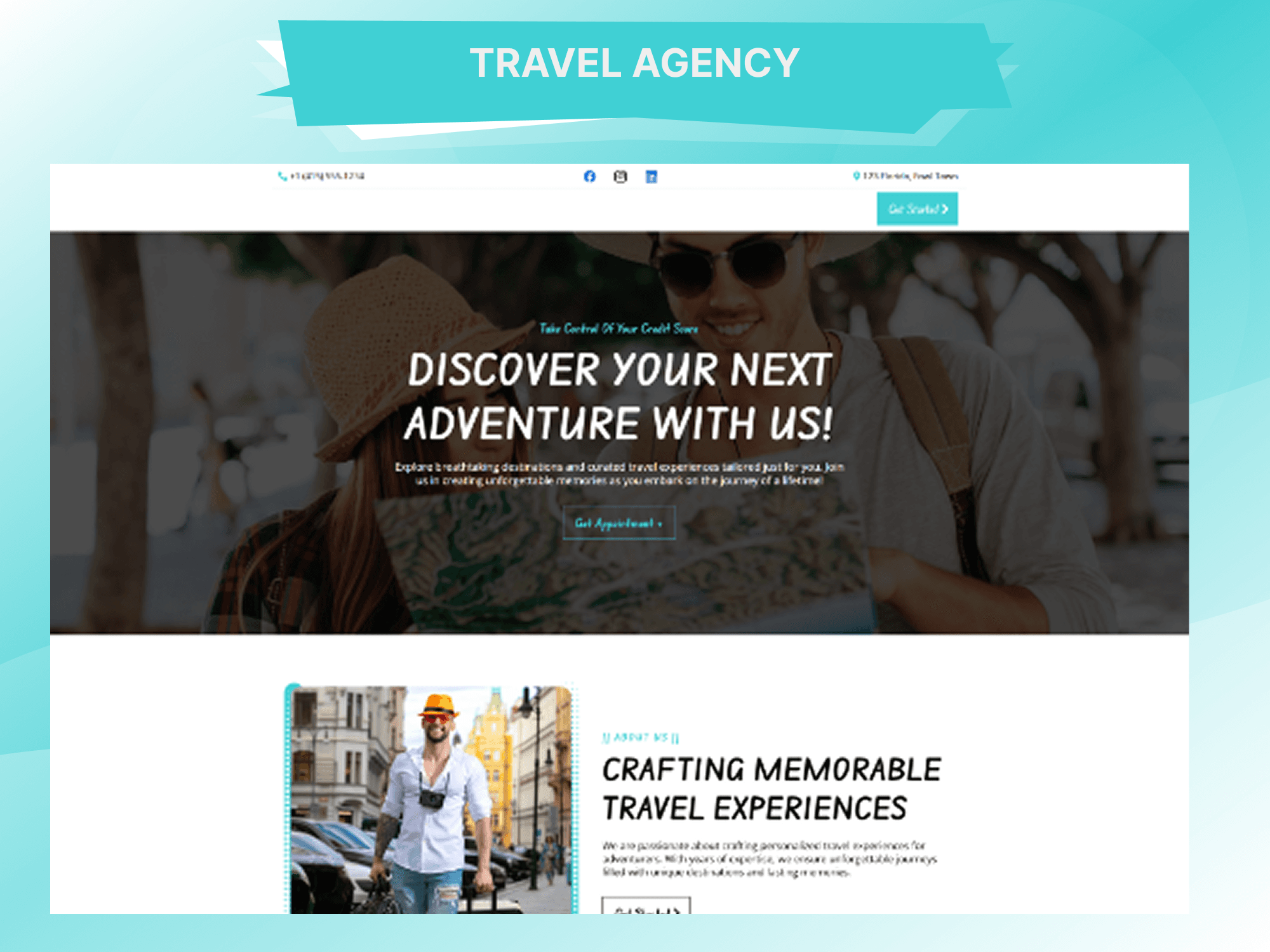 Travel Agency Funnel — an experience-led GoHighLevel booking funnel by GitzTech for travel agencies and tour operators, spanning destination storytelling, packages, sample itineraries, and a free-consultation booking flow.
